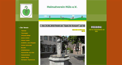 Desktop Screenshot of heimatverein-huels.de